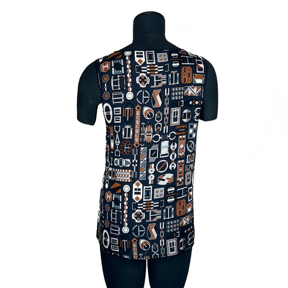 New Genuine Hermes Debardeur Silk Twill Top Made In France Size EU 36 - Picture 8 of 16